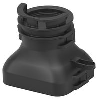 TE CONNECTIVITY 2357302-2 BACKSHELL, 180DEG, PA6, BLACK