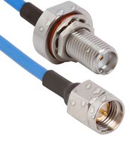 AMPHENOL SV MICROWAVE 7029-3530 CABLE ASSY, SMA BHD JACK-SMA PLUG, 12"