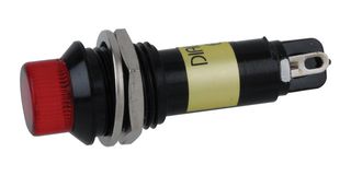 DIALIGHT 612-3132-120F PANEL MOUNT INDICATOR, LED, 12MM, RED, 6
