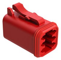 AMPHENOL SINE/TUCHEL AT06-6S-RED AUTOMOTIVE HOUSING, PLUG, 6POS, 13A, RED