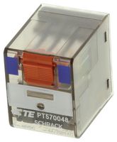 SCHRACK - TE CONNECTIVITY PT570048.. RELAY, 4PDT, 240VAC, 6A