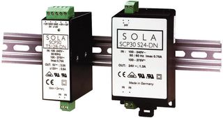 SOLAHD SCP30D524-UDN AC-DC CONVERTER, DIN RAIL, 2 O/P, 30W, 5
