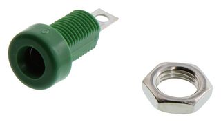 JOHNSON - CINCH CONNECTIVITY 108-0904-001. BANANA JACK, 15A, SOLDER, GREEN