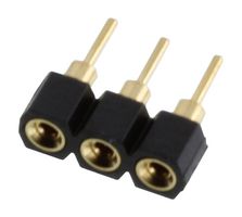 OMRON ELECTRONIC COMPONENTS XR2C-0311-N SIP SOCKET, GOLD, 3POS, 2.54MM, TH