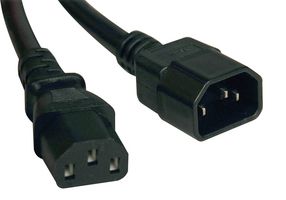 EATON TRIPP LITE P005-003 POWER CORD, IEC C14/IEC C13, 3FT, 15A