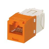 PANDUIT CJ688TGOR CAT6 RJ45 MODULAR JACK, 8 POSITION, 1 PO