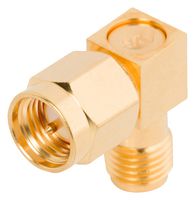AMPHENOL SV MICROWAVE 2994-6001. SMA FEMALE TO MALE ADAPTER, R/A / INDIVI