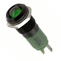 VCC / VISUAL COMMUNICATIONS COMPANY 192A0355 INDICATOR, LED PANEL, 10MM, GREEN, 24V