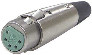 SWITCHCRAFT/CONXALL A5F CONNECTOR, XLR, JACK, 5 POSITION