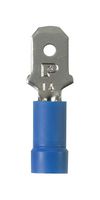 PANDUIT EDV14-250M-L MALE DISCONNECT, 6.3MM, 16-14AWG, BLUE