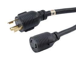 L-COM PPA00015-8FT. CORD, NEMA L5-30P TO L5-30R, 8FT, 30A