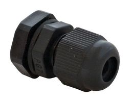 BUD INDUSTRIES IPG-2227 CABLE GLAND, NYLON, 6MM, BLACK