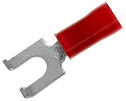 TE CONNECTIVITY - AMP 1-322249-1 TERMINAL, SPADE/FORK, #6, CRIMP, RED