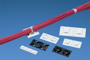 PANDUIT ABM2SATD0 CABLE TIE MOUNT, 4-WAY, ADHESIVE, ABS, B