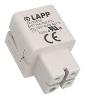 LAPP 44424056 HEAVY DUTY INSERT, RCPT, 3+PE POS, 10A