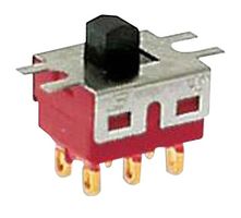 E-SWITCH 500SDP1S1M2QEA. SLIDE SWITCH, DPDT, 5A, 120VAC, 28VDC