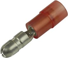 MULTICOMP PRO MC29456 TERMINAL, MALE BULLET, CRIMP, RED