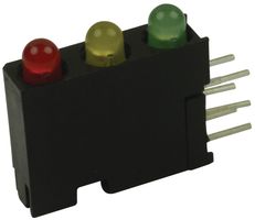 DIALIGHT 564-0300-132F INDICATOR, LED PCB, 3LED, RED/YELLOW/GRE