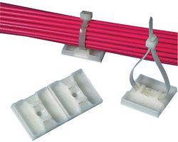 PANDUIT ABMS-A-D. CABLE TIE MOUNT, 2-WAY, 5.2MM W, NYLON,