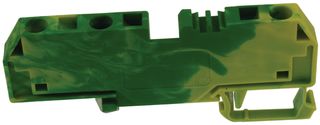 WAGO 282-687. GROUND TERMINAL BLOCK DIN RAIL 3 POSITIO