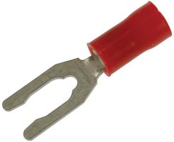 TE CONNECTIVITY - AMP 52453 TERMINAL, SPADE/FORK, #6, CRIMP, RED