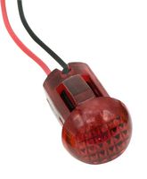 DIALIGHT 655-2103-103F. PANEL INDICATOR, RED, 12V, WIRE LEAD