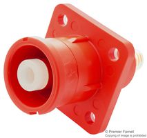 AMPHENOL INDUSTRIAL SLPIRCTPSR1 POWER ENTRY, RCPT, 300A, 1KV, PANEL, RED