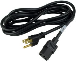 VOLEX 17501 10 B1 POWER CORD NEMA5-15P/IEC, 9.8FT, 10A BLA