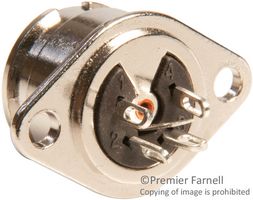 SWITCHCRAFT/CONXALL 60HA4FX CONNECTOR, DIN, JACK, 4 POSITION