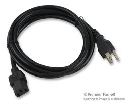 MULTICOMP SPC13287 POWER CORD NEMA5-15P/IEC, 6.6FT, 10A BLA