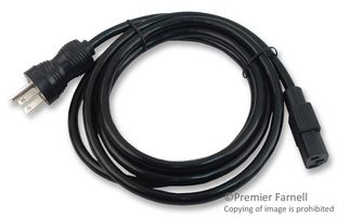 MULTICOMP SPC13269 POWER CORD, NEMA5-15P/IEC, 8FT, 13A, BLA