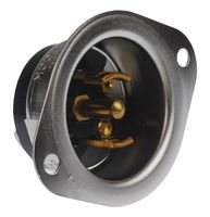 HUBBELL WIRING DEVICES HBL7486 CONNECTOR, POWER ENTRY, PLUG, 15A