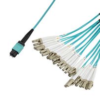 L-COM MPM24OM3-LCR-5 FIBRE CORD, MPO PLUG-LC, MM, 5M