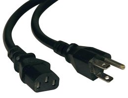 EATON TRIPP LITE P007-010 PWR CORD, NEMA 5-15P/IEC C13, 10FT, 15A