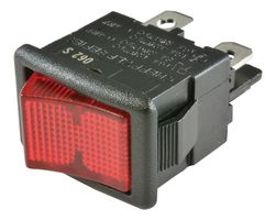 ZF LRA32H2BBRLN SWITCH, ROCKER, DPST, 10A, 250V, RED