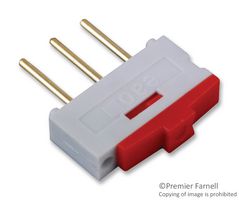 EAO 09.03201.02. SWITCH, SLIDE, SPDT-CO, 500mA, THOUGH HO