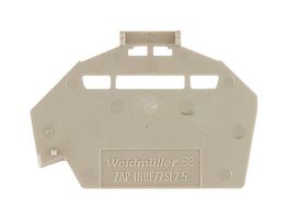 WEIDMULLER 1610840000.. END PLATE, PLASTIC, TERMINAL BLOCK