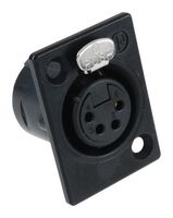 NEUTRIK NC4FP-B-1. CONNECTOR, XLR, JACK, 4 POSITION