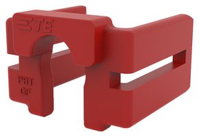 TE CONNECTIVITY 2334614-1 BACK COVER, 1POS, PBT, RED
