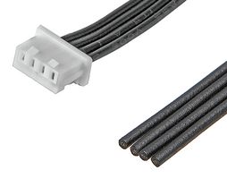 MOLEX 218112-0400. CABLE ASSY, 4POS RCPT-FREE END, 75MM