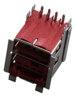AMPHENOL COMMUNICATIONS SOLUTIONS 55917-601LF STACKED USB CONN, 2.0 TYPE A, R/A, 8POS