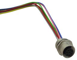 AMP - TE CONNECTIVITY 5-2271137-2 SENSOR CONNECTOR, M12, RCPT, 8POS, PANEL