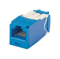 PANDUIT CJ6X88TGBU-24 RJ45 CONN, JACK, 8P8C, 1PORT, BLUE