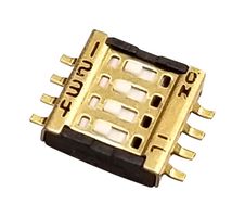 NIDEC COMPONENTS CVS-04B. DIP SWITCH, 4 CIRCUITS, CVS SERIES, SMD