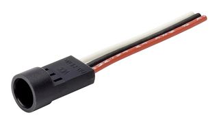VCC / VISUAL COMMUNICATIONS COMPANY CNX"D"F"4"6"18 CABLE ASSY, LED, RCPT-LOCK HDR RCPT, 18"