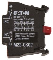 EATON MOELLER M22-CK02. CONTACT BLOCK, DPST-NC, SPRING CLAMP