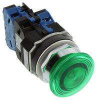 IDEC ALD3QH220DNUG ILLUM PB SW, DPST-NO, GRN, 10A, 110VAC