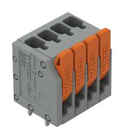 WAGO 2601-3104 TERMINAL BLOCK, WIRE TO BRD, 4POS, 16AWG
