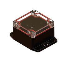 SERPAC RBF33P06C16B ENCLOSURE, FLANGED, BLACK/CLEAR, PC