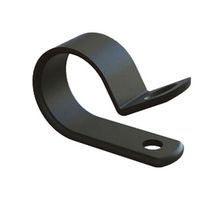 ESSENTRA COMPONENTS N-16B-BK CABLE CLAMP, NYLON 6.6, BLACK, 25.4MM